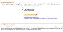 Amazon Payments integrated shopping cart.