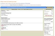 Amazon Payments integrated shopping cart.