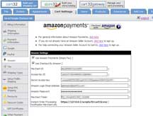 Amazon Payments integrated shopping cart.